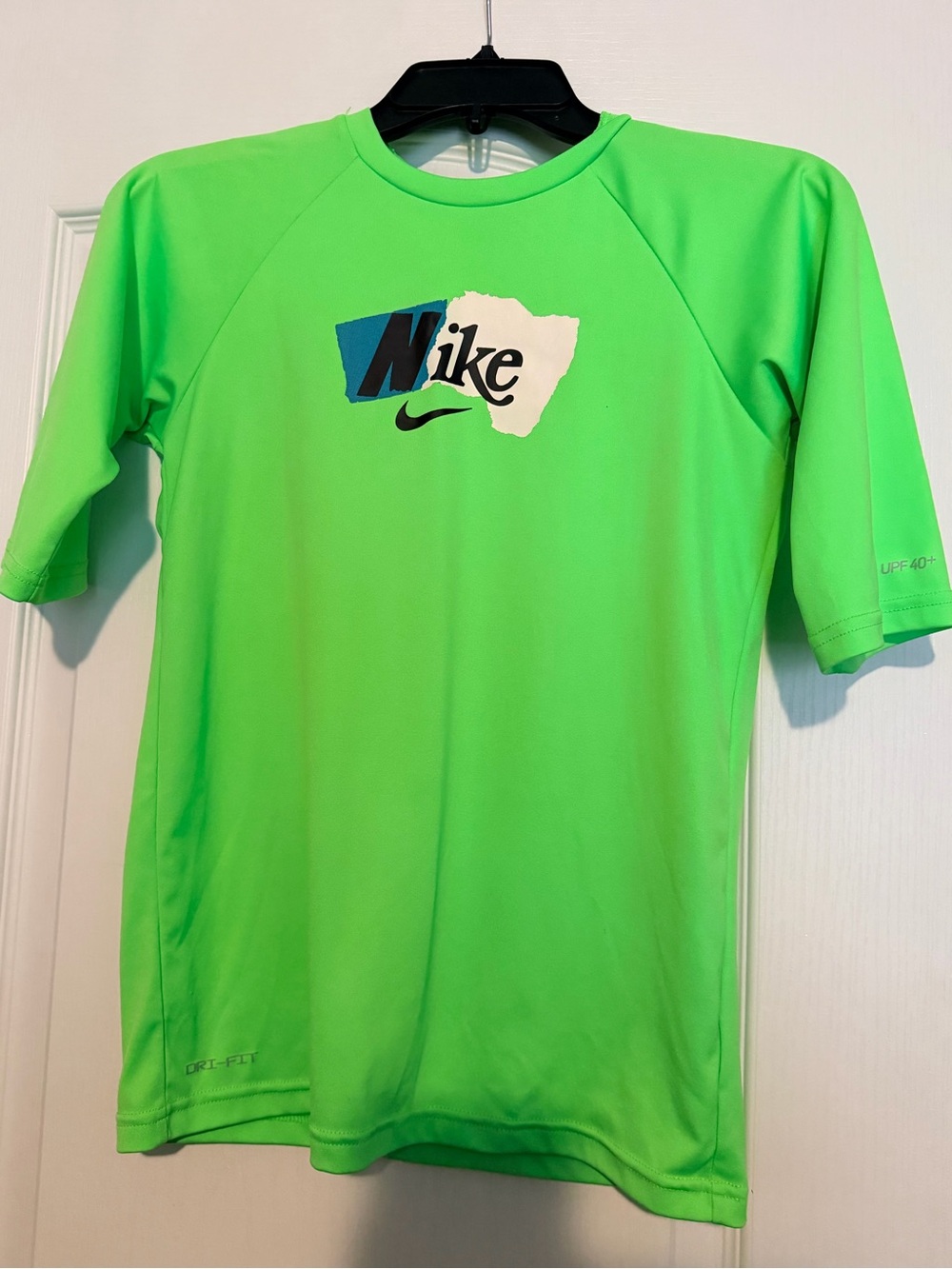 Nike Kids Neon Green Short Sleeve Dri-FIT Top
